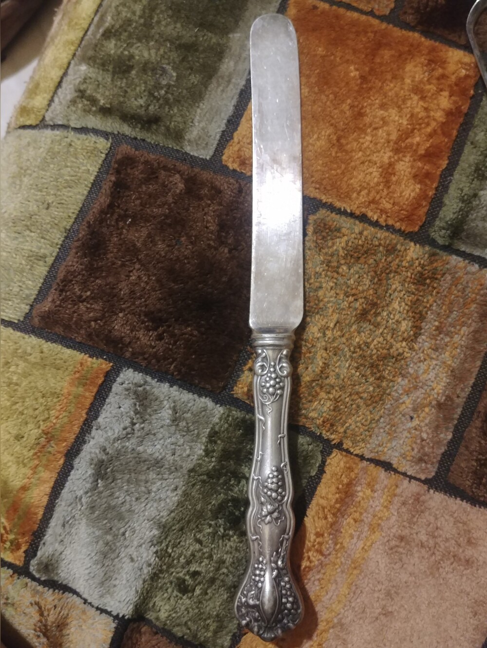 Antique French Hollow Table Knife 9 5/8. Rogers Bros 1904 From 1847